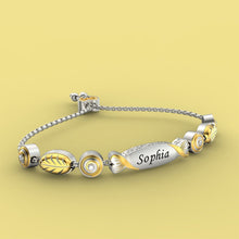 Load image into Gallery viewer, Granddaughter Bolo Candy Bracelet With Two Personalised Engravings
