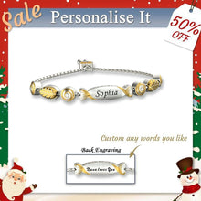 Load image into Gallery viewer, Granddaughter Bolo Candy Bracelet With Two Personalised Engravings
