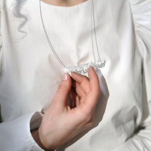 Muttertagsgeschenk personalisierte glänzende Diamant-Namenshalskette