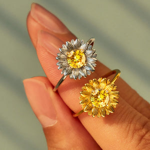 I Would Change The World For My Daughter Sunflower Ring