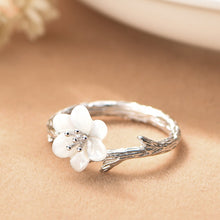 Load image into Gallery viewer, White Cherry Blossom Ring

