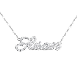 Mother's Day Gift Personalized Shiny Diamond Name Necklace