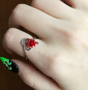 "Love You Forever" Creativity Adjustable Rose Ring