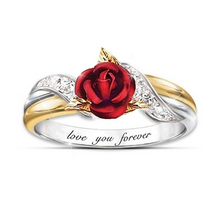 Load image into Gallery viewer, &quot;Love You Forever&quot; Creativity Rose Ring-925  silver
