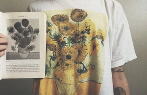 Summer Fashion Top Tee Van Gogh Sunflower Van Gogh 3D Printed T-Shirt