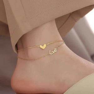 Super fashion LOVE Anklets in Gold💃