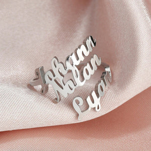 Personalized Multiple Names Ring