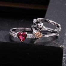 Load image into Gallery viewer, Gothic Skull Silver Rings Set For Women
