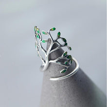 Load image into Gallery viewer, Forest  Green Leaf Ring
