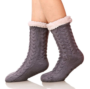 Cozy Fuzzy Fleece Slipper Socks