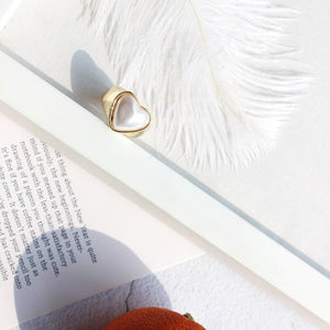 White Pearl Statement Ring