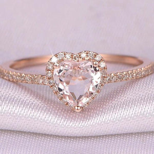 Crystal Heart Ring