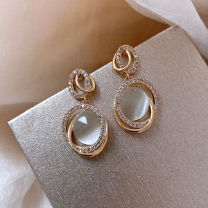 Luxury Stone & Crystal Earrings