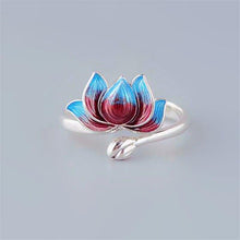 Load image into Gallery viewer, Lotus 925 Sterling Silver Ring
