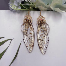 Load image into Gallery viewer, Fairy Wing Statement Earrings
