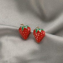 Load image into Gallery viewer, Juicy Strawberry Earrings
