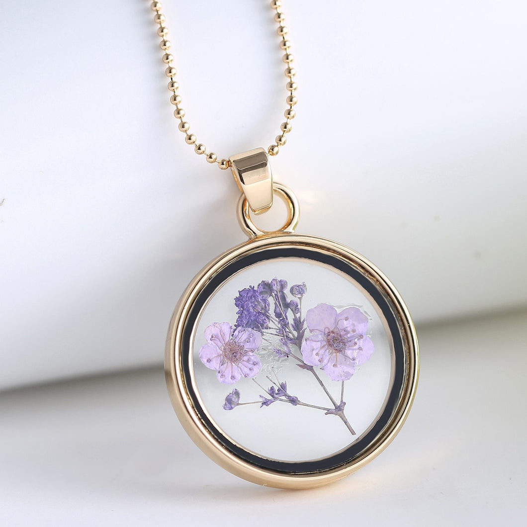 Dried Flower Necklace