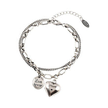 Load image into Gallery viewer, &#39;Love Forever&#39; Silver Charm Bracelet
