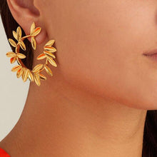 Load image into Gallery viewer, Geometric Gold Statement Earrings
