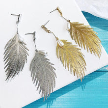 Load image into Gallery viewer, Leaf Statement Earrings
