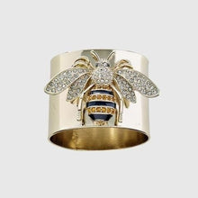Load image into Gallery viewer, Crystal Bee Statement Ring
