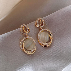 Luxury Stone & Crystal Earrings