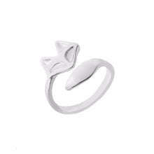 Load image into Gallery viewer, Rose Gold Color Adjustable Cute Fox Rings
