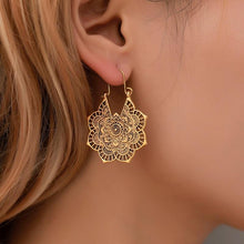 Load image into Gallery viewer, Lotus Mandala Earrings

