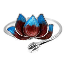 Load image into Gallery viewer, Lotus 925 Sterling Silver Ring
