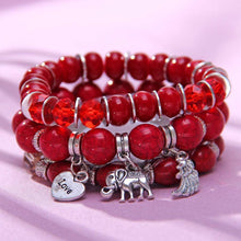 Load image into Gallery viewer, Elephant Charm Bracelet Set
