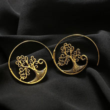 Load image into Gallery viewer, Tree of Life Spiral Earrings

