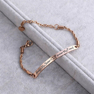 ‘Always My Sister' Inspirational Bracelet