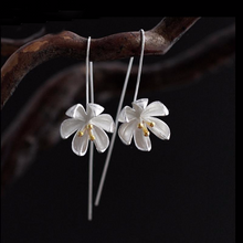 Load image into Gallery viewer, Handmade Lotus Flower Earrings
