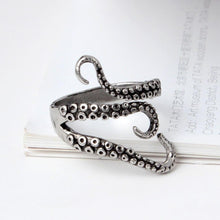 Load image into Gallery viewer, Octopus Silver Ring
