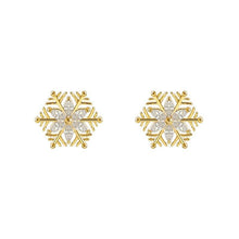 Load image into Gallery viewer, Crystal Snowflake Earrings
