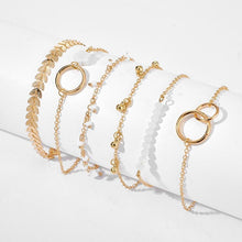 Load image into Gallery viewer, Layered Gold Bracelet Set
