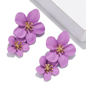 Celia Double Flower Earrings