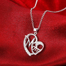 Load image into Gallery viewer, &#39;Mom&#39; Heart Pendant Necklace
