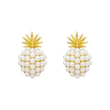 Load image into Gallery viewer, Pineapple Pearl Earrings
