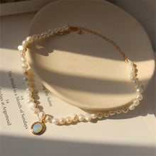 Load image into Gallery viewer, Freshwater Pearl &amp; Moonstone Necklace

