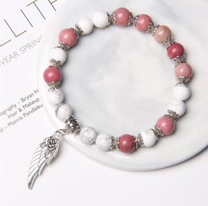 Angel Wing Quartz Crystal Bracelet