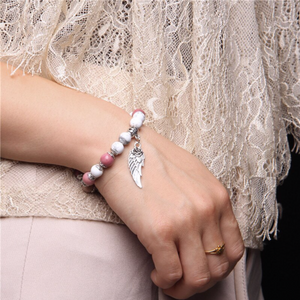 Angel Wing Quartz Crystal Bracelet