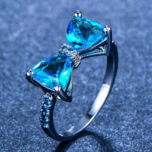 Forget Me Not Bow Ring