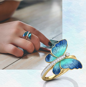 Butterfly Crystal Ring
