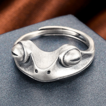 Load image into Gallery viewer, Sterling Silver Grumpy Frog Ring
