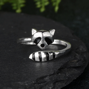 Raccoon 925 Sterling Silver Ring