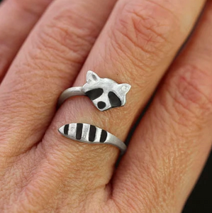 Raccoon 925 Sterling Silver Ring