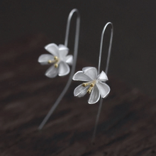 Load image into Gallery viewer, Handmade Lotus Flower Earrings
