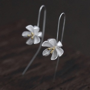 Handmade Lotus Flower Earrings