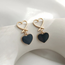 Load image into Gallery viewer, Gold Heart Earrings
